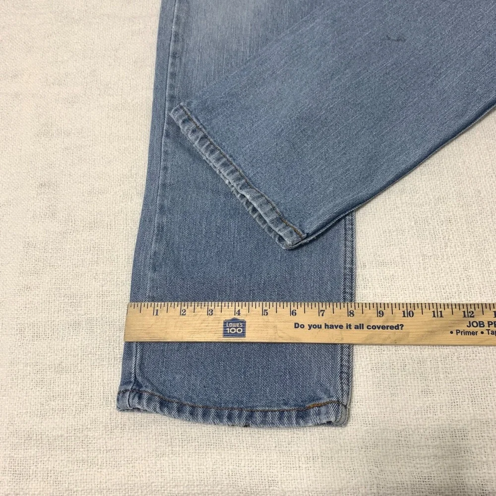Levis Jeans‎ Mens 32x30 Blue Pants 505 Straight Denim Paint Splatter Tag 33x32